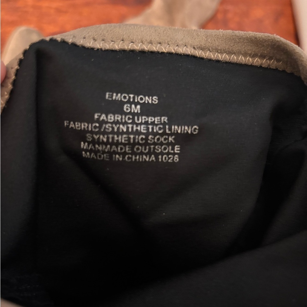 STEVE MADDEN Emotions Women's Over-the-Knee Faux Suede Boots - Taupe Heeled - Picture 5 of 6